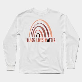 Black Lives Matter Black brown melanin rainbow Long Sleeve T-Shirt